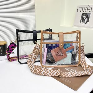 Bolso de hombro, original, transparente, casual, escolar, uso diario.